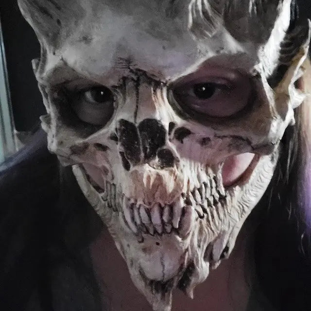 2026 Hot Sale Halloween l Warrior Mask Death Mask Demon Horror Halloween Mask
