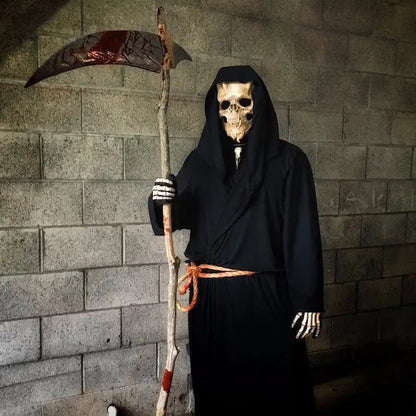 2026 Hot Sale Halloween  l Warrior Mask Death  Mask Demon Horror Halloween Mask