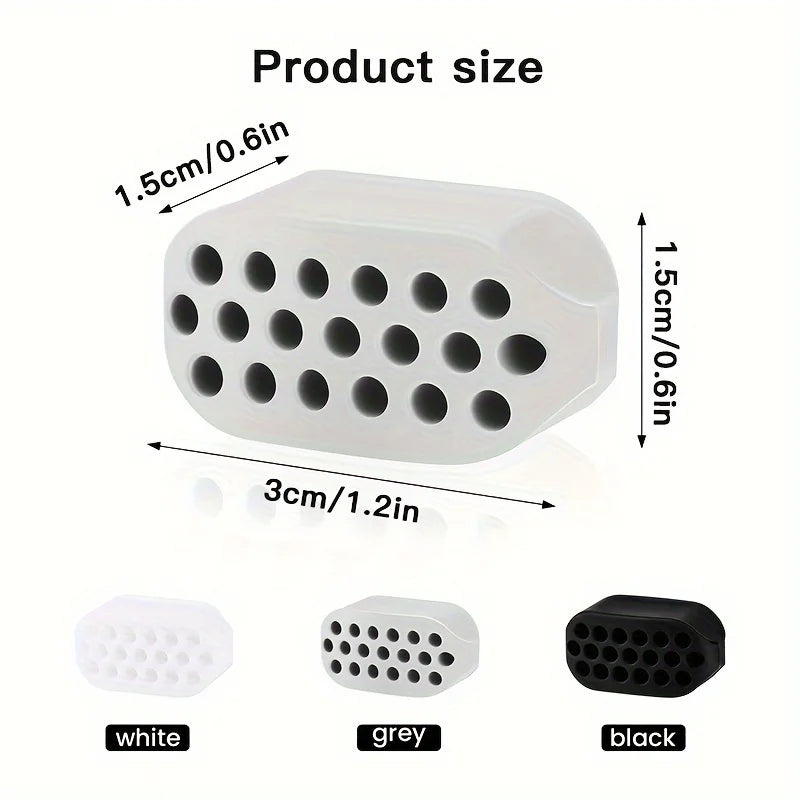 Jaw Shaping Silicone Exerciser Ball Facial Masseter Trainer Neck Toning Double Chin Reducer Portable Facial Beauty Tool